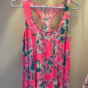 Lilly Pulitzer tank top, parrot pattern